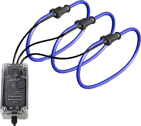 Dranetz DRANFLEX3003XLB24-IP - IP65 version - 30/300/3000A, 24 FLEX PROBE, Three Phase
