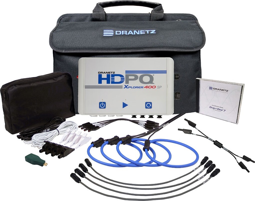 Dranetz HDPQ-SPX4AFLEX6KPKG - HDPQ-SP Xplorer 400 60/600/6000A FLEX Package (Includes 1x DRANFLEX6003XLB24 3 Phase CT and 1x DRANFLEX6000XLB24 1 Phase CT)