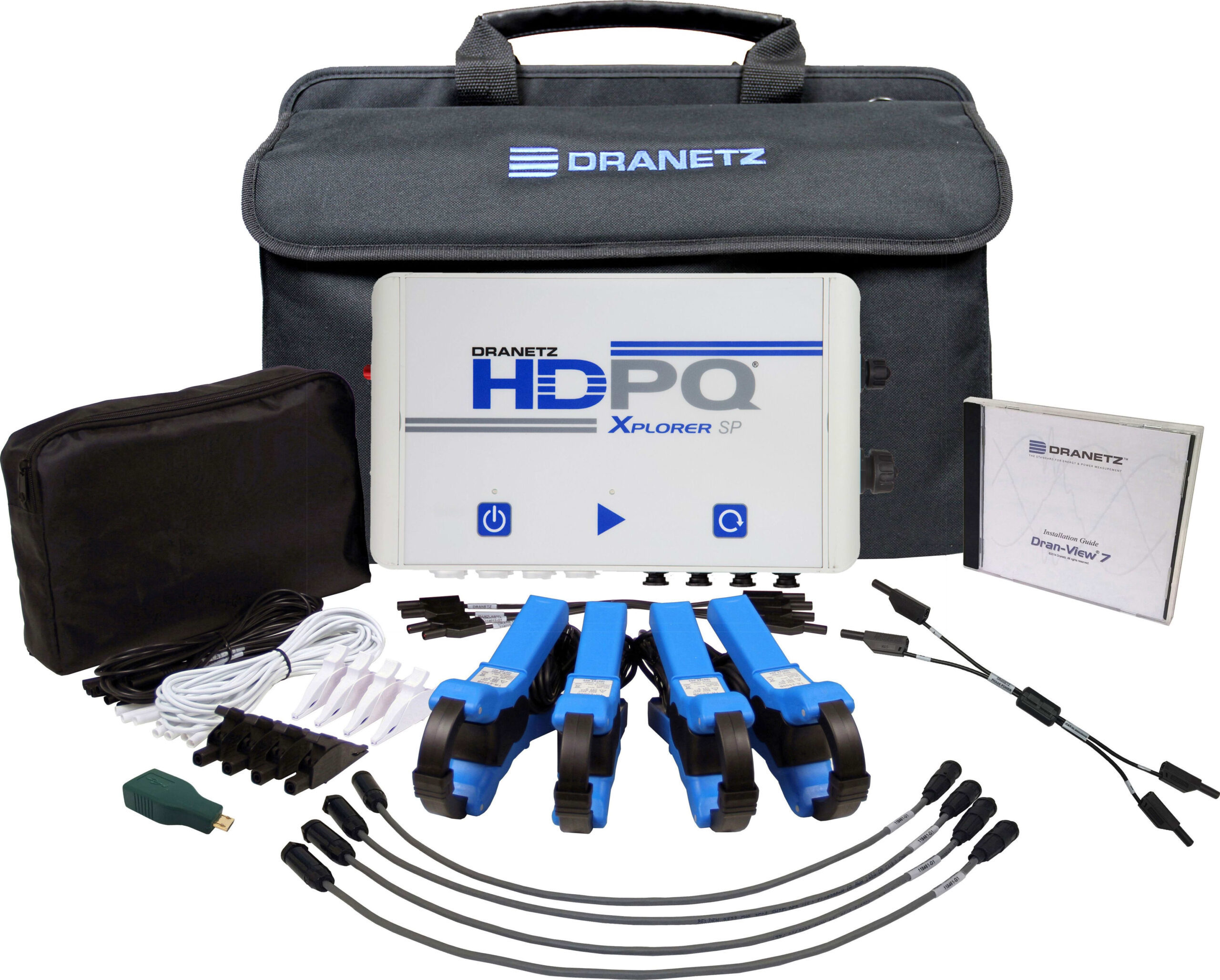 Dranetz HDPQ-SPXA500PKG - HDPQ-SP Xplorer 500A Package (Includes 4x TR-2500B Clamp CT's)