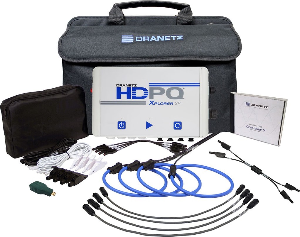 Dranetz HDPQ-SPXAFLEX6KPKG - HDPQ-SP Xplorer 60/600/6000A FLEX Package (Includes 1x DRANFLEX6003XLB24 3 Phase CT and 1x DRANFLEX6000XLB24 1 Phase CT)