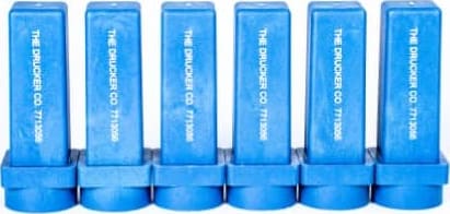 Drucker 7713056K — синий квадратный держатель для труб, 75 мм, Performance Plus, упаковка из 6 шт.