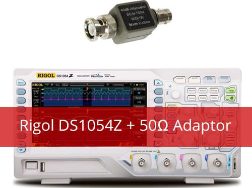 Rigol DS1054Z Kit2 Digital Oscilloscope with Extra 50 ohm impedance adapter