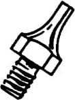 Weller DS112 .078' OD x .031' ID x .5' Reach Threaded Tiplet