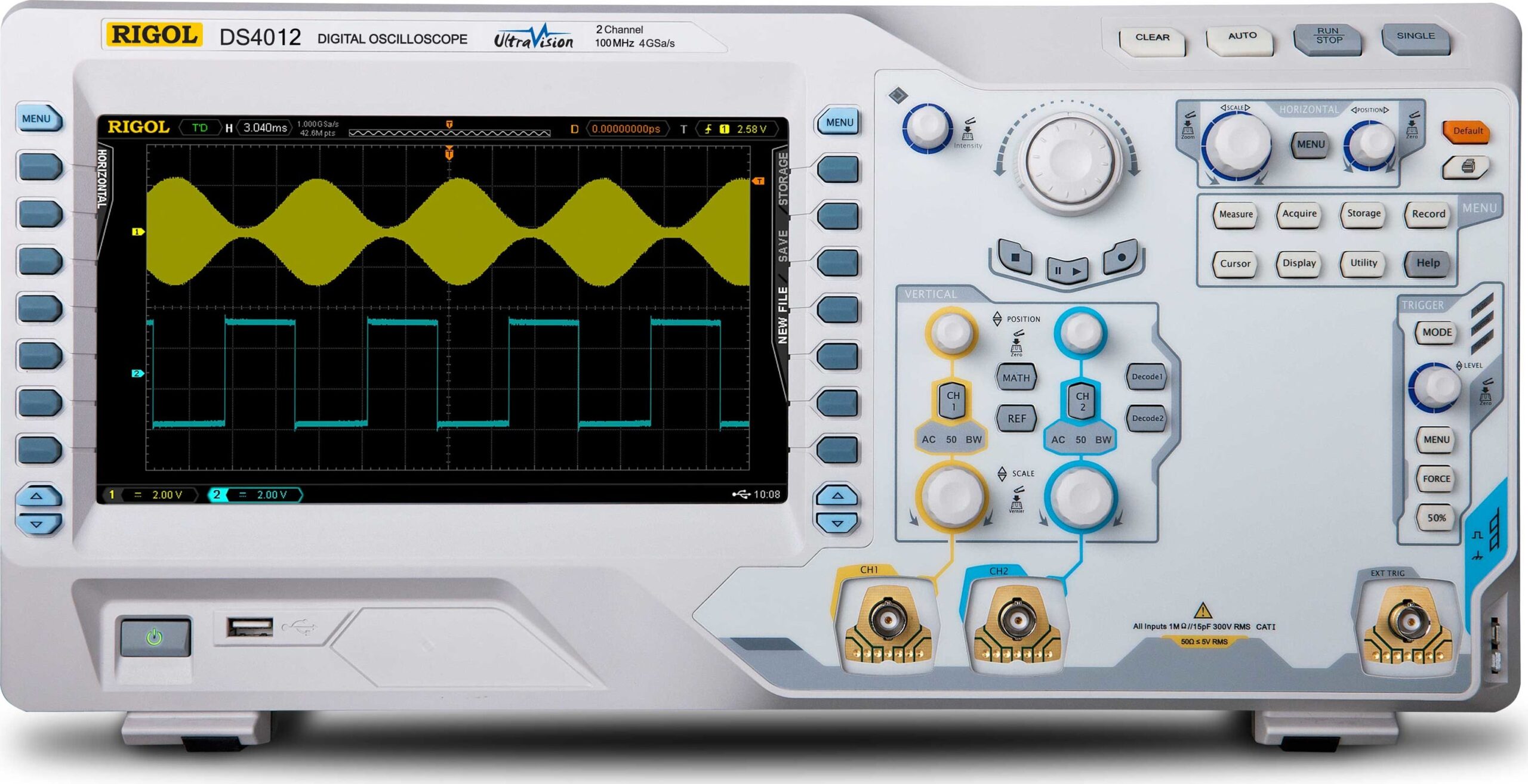Rigol DS4012 100 MHz Digital Oscilloscope with 2 Channels