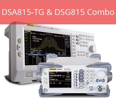 Rigol DSG815 DSA815 Combo Spectrum Analyzer and DSG815 1.5 GHz AM/FM Signal Generator
