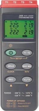 General DT309DL Four Channel Data Logging Thermometer