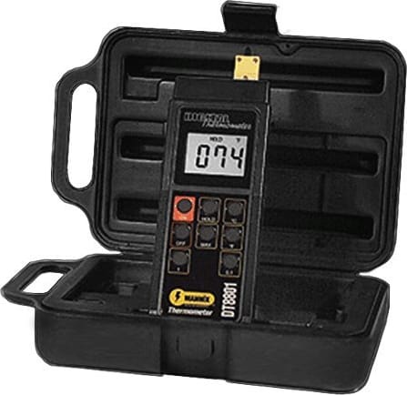 General DT8801 Digital Thermometer with One K-Type Probe and Case