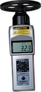 Shimpo DT-205LR-S12 - Combination LCD Tachometer with Laser Sensor and Contact Adapter for Use with Included 12” Contact Wheel