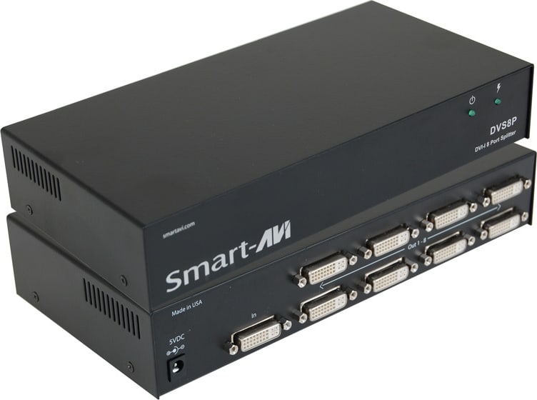 Smart-AVI DVS8PS - DVI-D 8-Port Splitter