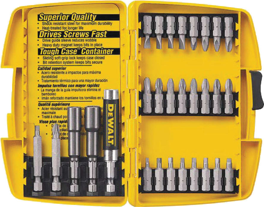 Dewalt DW2162 - Screwdriving Set w/ Tough Case, 29 Pieces