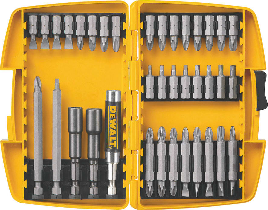 Dewalt DW2163 - Screwdriving Set, 37 Pieces, Hardened Steel, Tough Case Container