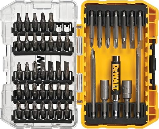 Dewalt DW2166 - Screwdriver Bit Set w/Tough Case, Steel, 45-Pcs