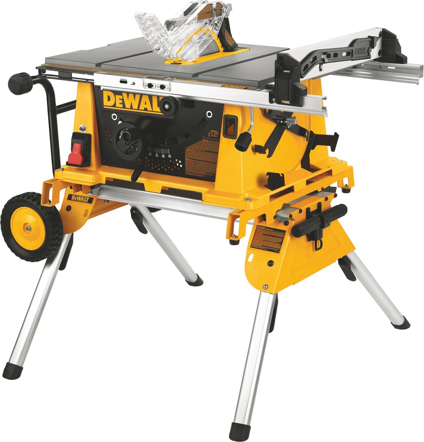 Dewalt DWE7491RS - Job Site Table Saw w/ Rolling Stand, 10', Compact
