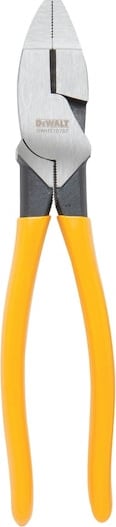 Dewalt DWHT70797 - Linesman Plier, Dipped Grips, Anti-Tear, 9' OAL