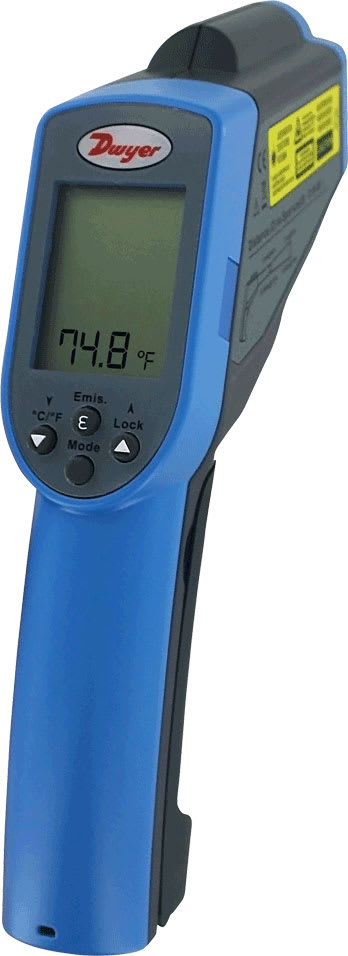 Dwyer IR6 Dual Laser Extended Range Infrared Thermometer
