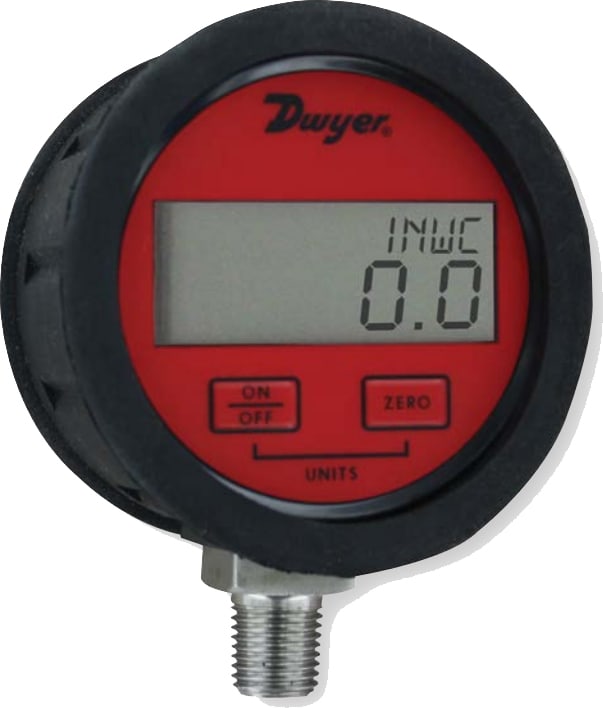 Dwyer DPGAB-08 - Digital Pressure Gauges, Air and Compatible Gases, 100 / 0.1 psi