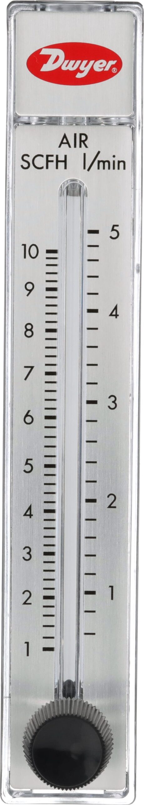 Dwyer RMB-54D-SSV - Flowmeter, w/Stainless Steel Valve, Range 20-200 Scfh/10-95 Lpm Air