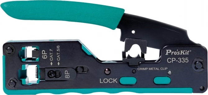 Eclipse Tools CP-335 - Modular Plug Crimping Tool for Cat7 and Cat5/6