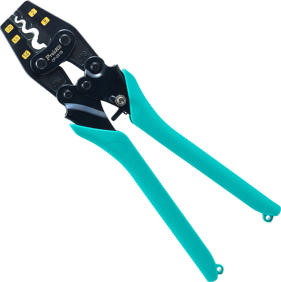 Eclipse Tools CP-251B - Ratcheted Crimper for Non-Insulated Terminals AWG 22-6