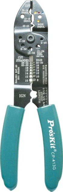 Eclipse Tools CP-413G - Wire Stripper/Crimper AWG 8-26 with Cutting Head
