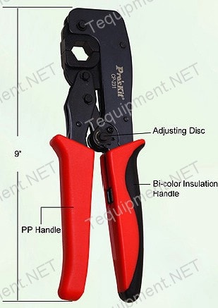 Eclipse Tools CP-231 N Connectors LMR600 Coaxial Crimping Tool