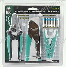 Eclipse Tools PK-9104 Weatherproof Compression Tool Bundle