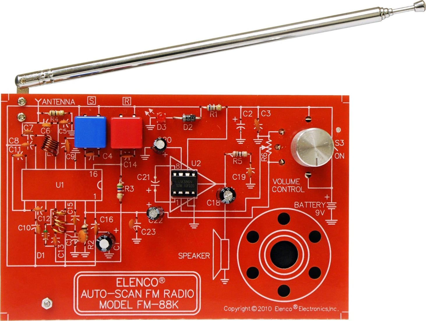 Elenco FM-88K Auto-Scan FM Radio Kit