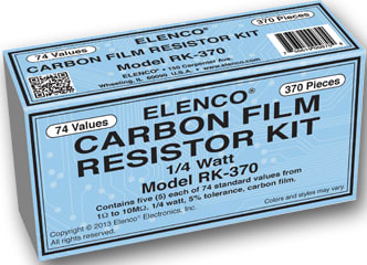 Elenco RK-370 370 Pc. 1/4w Resistor Kit