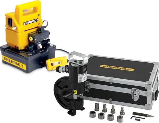 Enerpac SP35SP - Hydraulic Punch & Standard Die Set w/ Electric Pump 115 VAC, 35 Ton