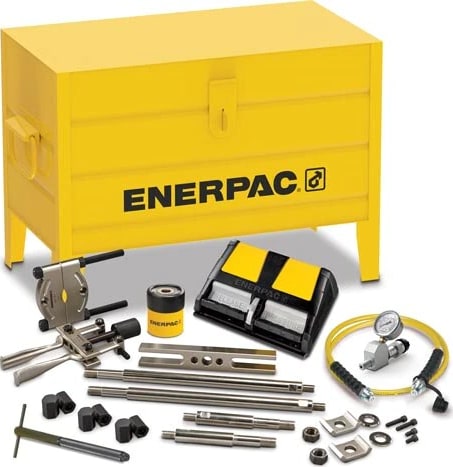 Enerpac BHP162A - Hydraulic Cross Bearing Puller Set w/Air Pump, 7 tons