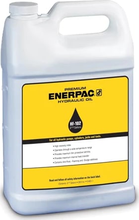 Enerpac HF102 - HF Hydraulic Oil for Powered Pumps, 5 Gallons