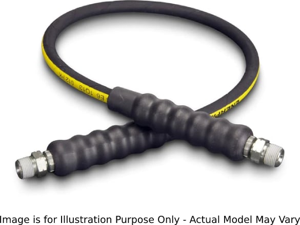 Enerpac HLS512 - High Pressure Hydraulic Hose, 1ft, 0.19' Diameter, 37-Degree Flare