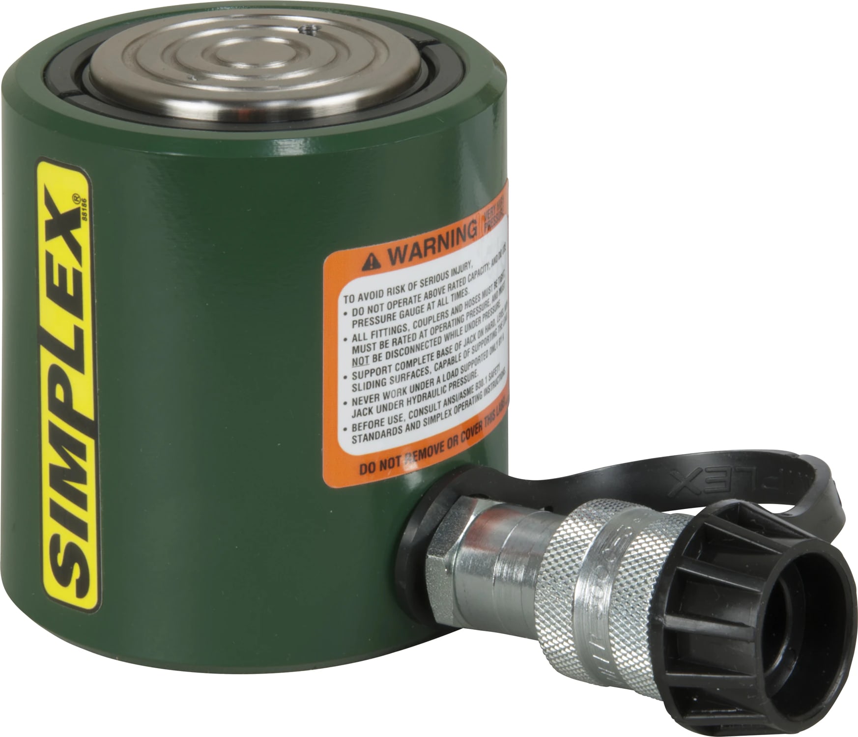 Enerpac RLS302 - Single-Acting, Low Height Hydraulic Cylinder, 30 Tons Capacity, 2.44' Stroke