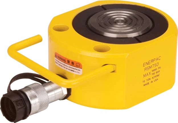 Enerpac RSM750 - Low Height Hydraulic Cylinder, 79.5 Tons Capacity, 0.63' Stroke