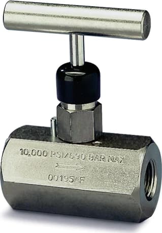 Enerpac V182 - Needle Valve, 10,000 psi, 1/4' NPTF Oil Port