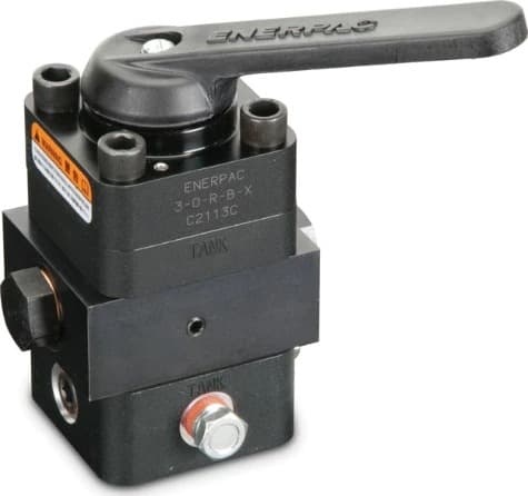 Enerpac VC3L - Remote Mounted Directional Control Valve, Manual, 3-way, 3-position, Tandem Center, Locking