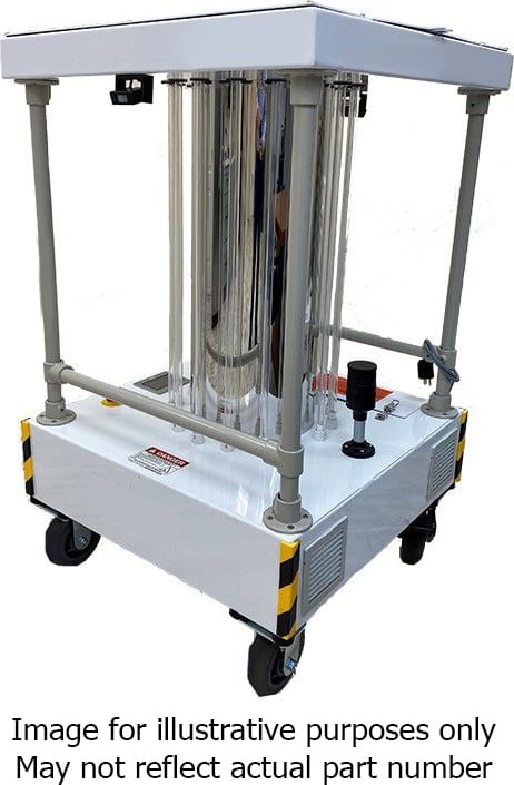 Ericson UVC-PKCART-MAX-LP - UV-C Perma-Kleen Cart, Mobile Surface Disinfection Unit, 240W, 260 Degree