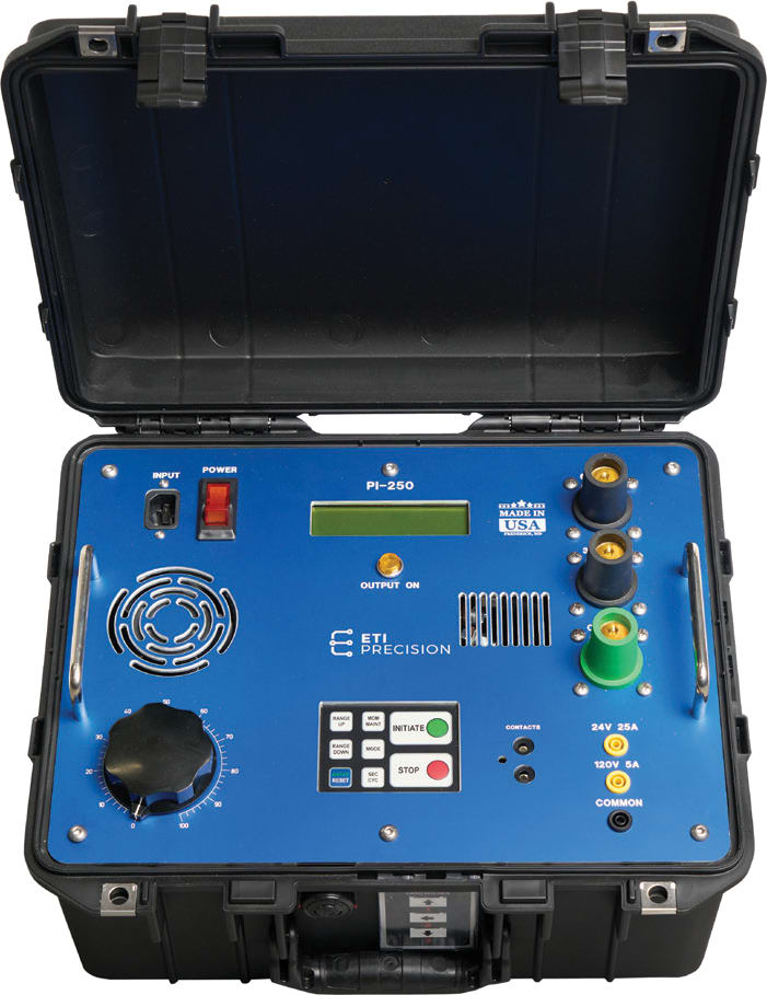 ETI PI-250 Gen2 - Portable Circuit Breaker Test Set - Peak Output 1000A