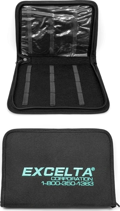 Excelta BLP-EX - Tool Case, Fabric, 12 Slots, 9' x 6' x 1.25'