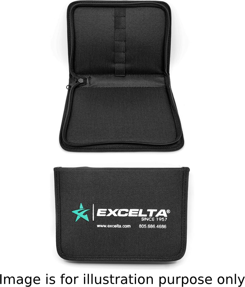 Excelta BLP-10TW - 10 Slots Tweezer Pouch, 7' x 5', Fabric