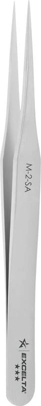 Excelta M-2-SA - Tweezers, Mini Straight Tapered Fine Point, 0.008' x 0.005'