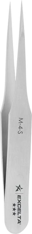 Excelta M-4-S - Tweezers, Mini Straight Tapered Ultra Fine Point, 0.005' x 0.003'