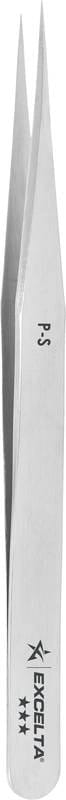 Excelta P-S - Tweezers, Straight Very Fine Point, Stainless Steel
