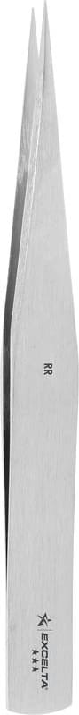 Excelta RR - Straight Strong 'Boley Style' Tweezer, 5.5', Carbon Nickel Plated