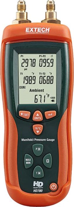 Extech HD780 - Digital Manifold/Pressure Gauge