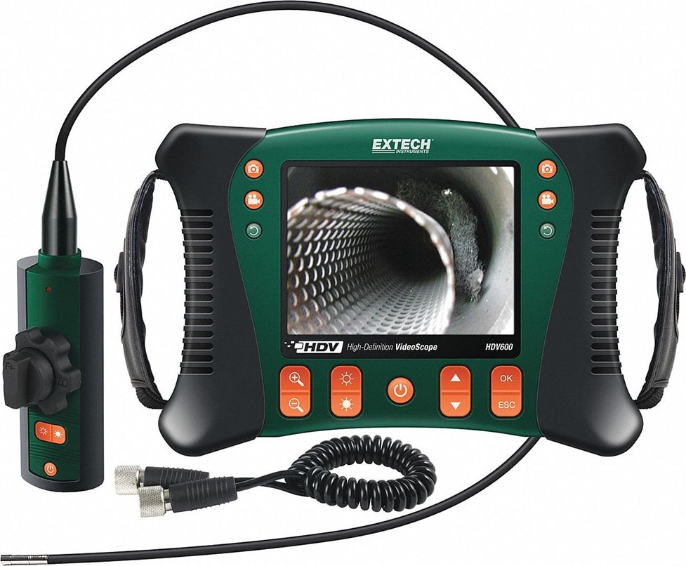 Extech HDV640W Video Borescopes - Shaft Diameter: 6 MM, Screen Size: 5.7 IN, Detachable Screen: No