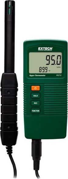 Extech RH210 Hygrometers - Measure Temperature: Yes, Style (Hygrometers): Hand Held, Display Hold: Yes