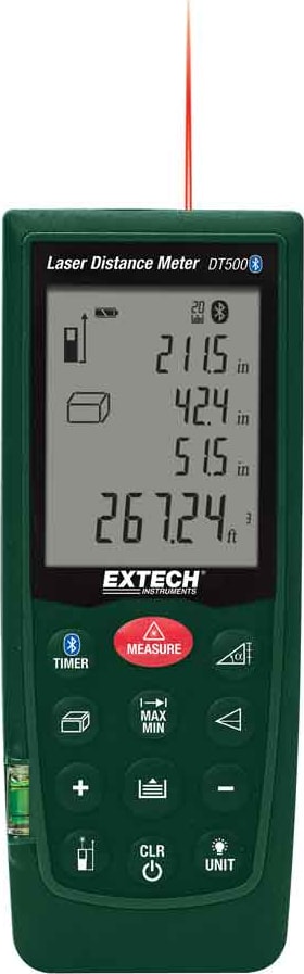 Extech DT500 Laser Distance Meter with Bluetooth