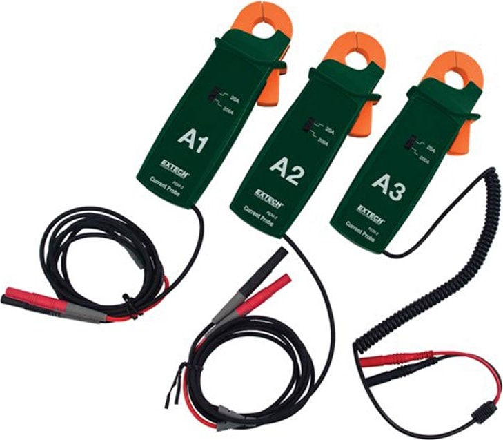 Extech PQ34-2 200A Current Clamp Probes (Set of 3)