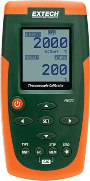 Extech PRC20 - Thermocouple Calibrator for 8 Types